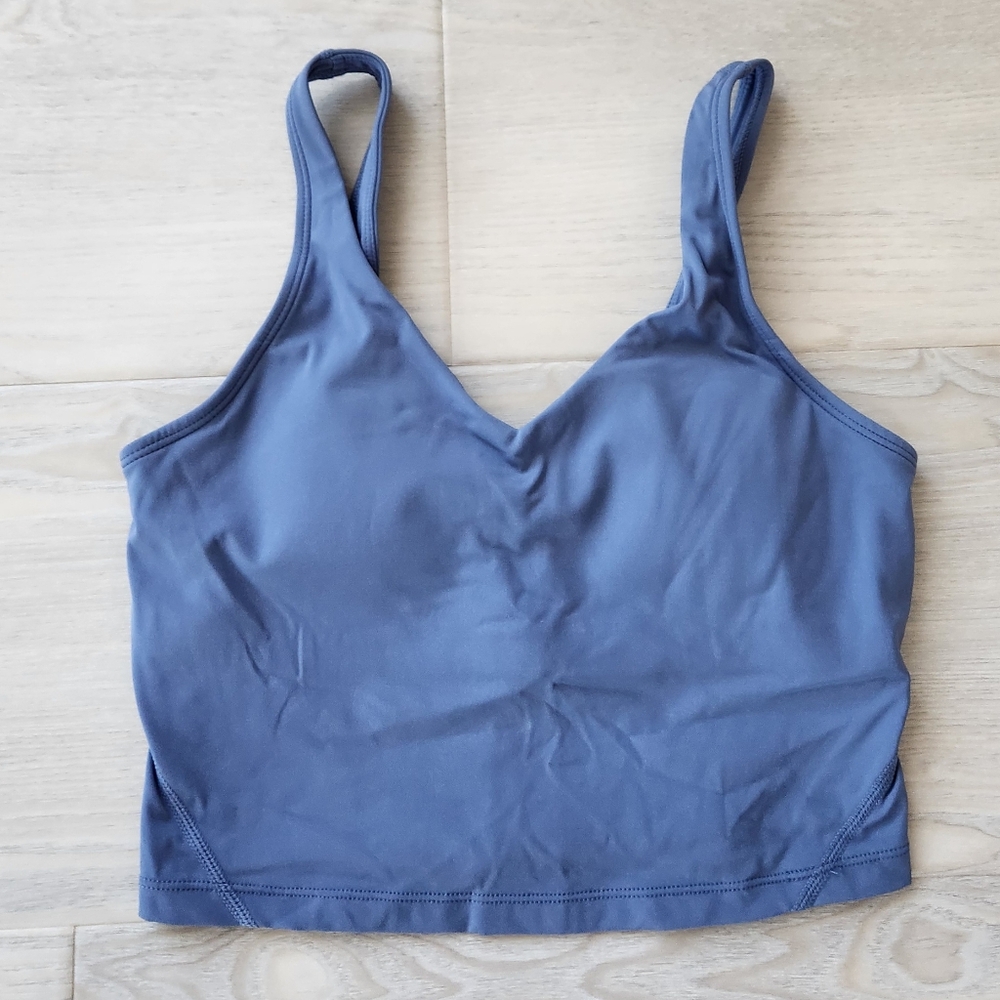 Women's longline padded sports bra top